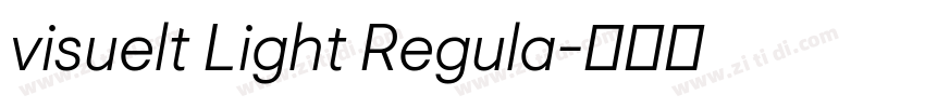 visuelt Light Regula字体转换